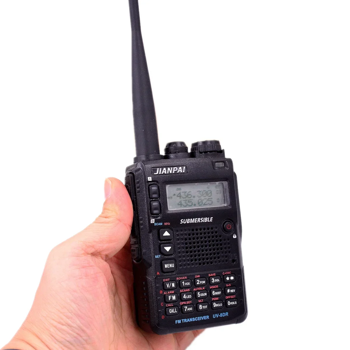 JIANPAI 8DR HAM Two Way Radio Dual Bands VHF UHF Classic Design Keyboard Waterproof Outdoor Durable Wireless Interphone