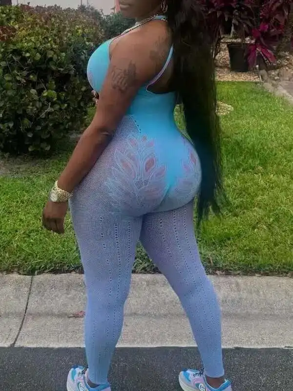 สีใหม่ CROSS แขวนคอสัมผัสกลับ SLIM FIT Sporty แฟชั่น Hollow ถัก One-piece Bodysuits สบาย L55X