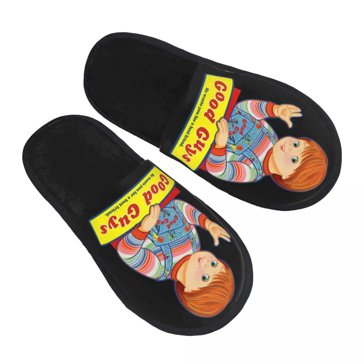 

Пользовательские гостевые тапочки Good Guys Chucky Art для спальни, женские детские игровые тапочки для кукольного дома