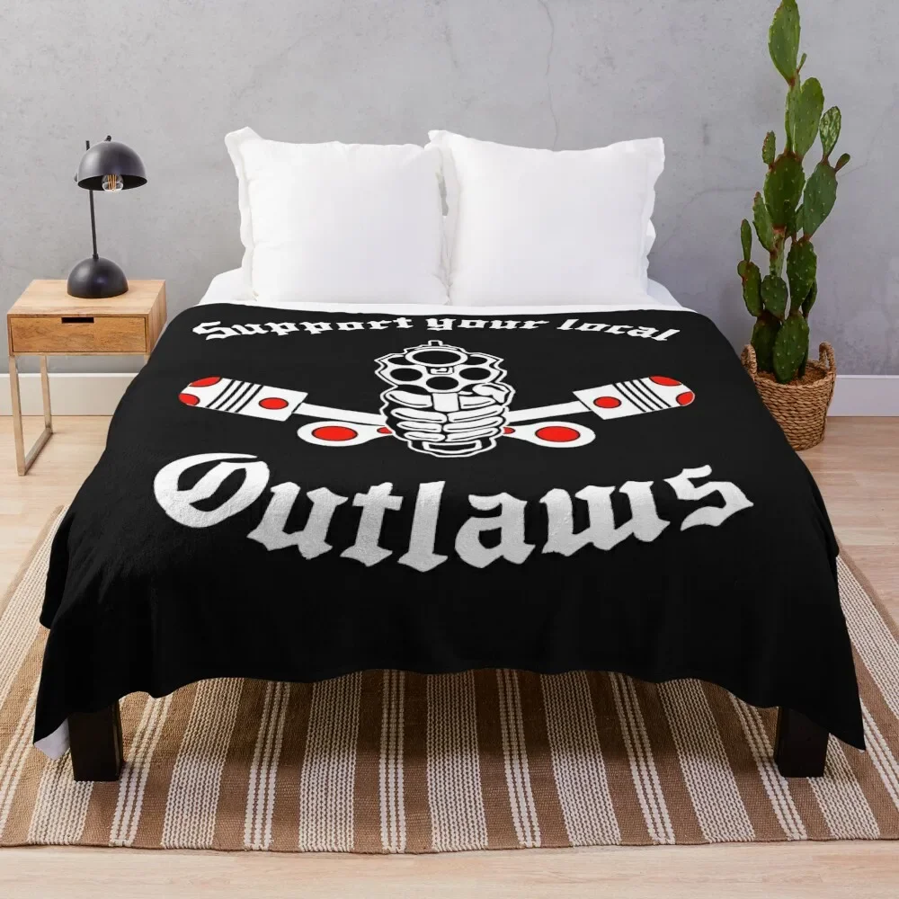 

Outlaw mc Support Gift Halloween Day, Thanksgiving, Christmas Day Classic Throw Blanket Multi-Purpose Large Blankets