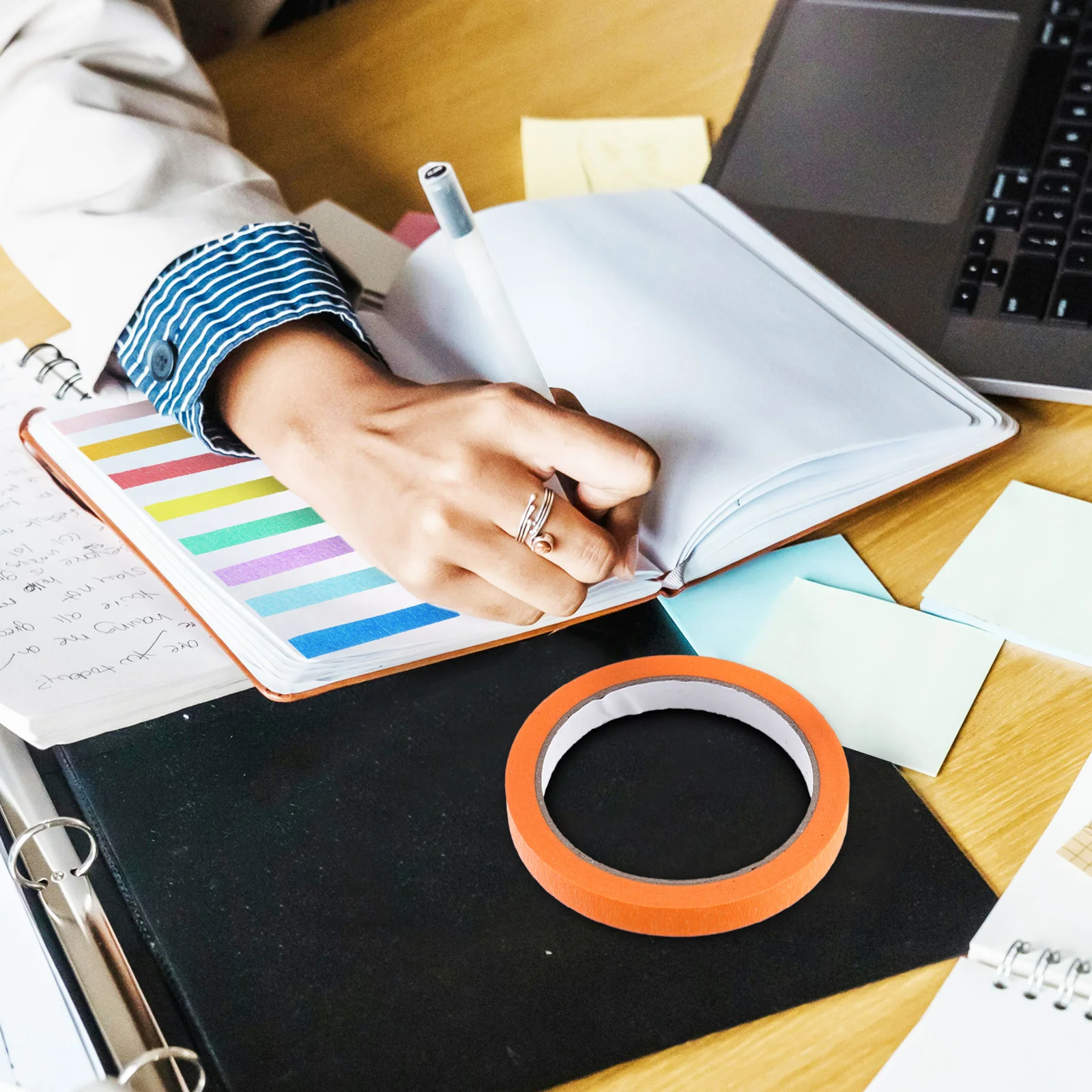 

8 Rolls Colored Masking Tape Car Painting Crafts Writable Labeling Scrapbook DIY Decorative Tapes Colored Masking Tape