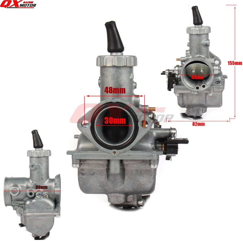 Modification of MIKUNI Mikuni VM26/PZ30 30mm carburetor for 250cc off-road motorcycle ATV