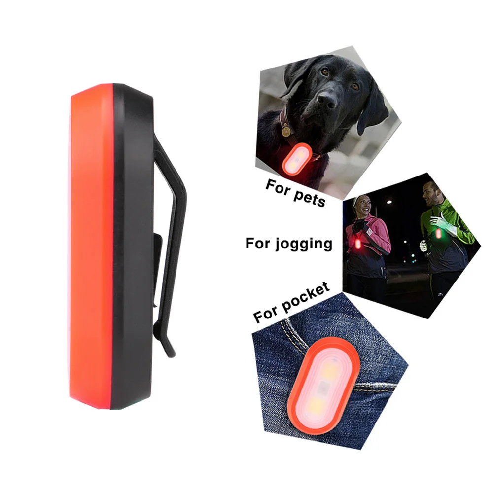 

4 pcs Safety Clip On Waterproof Strobe Running For Jogging Cycling Dogs Backpacks Visibility Bicycle Led Running Light