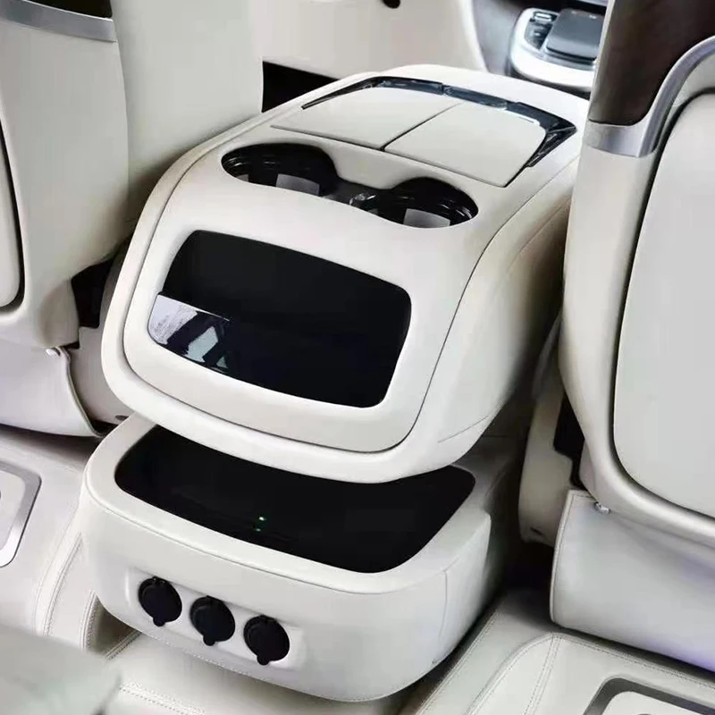 Suitable For Mercedes-Benz Interior High-quality Central Control Multi-function Armrest Box With Refrigerator