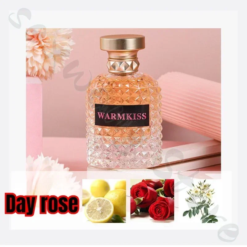 WARMKISS Eau De Toilette feminina francesa com fragrância duradoura Fragrância floral amadeirada fresca e natural 50ml