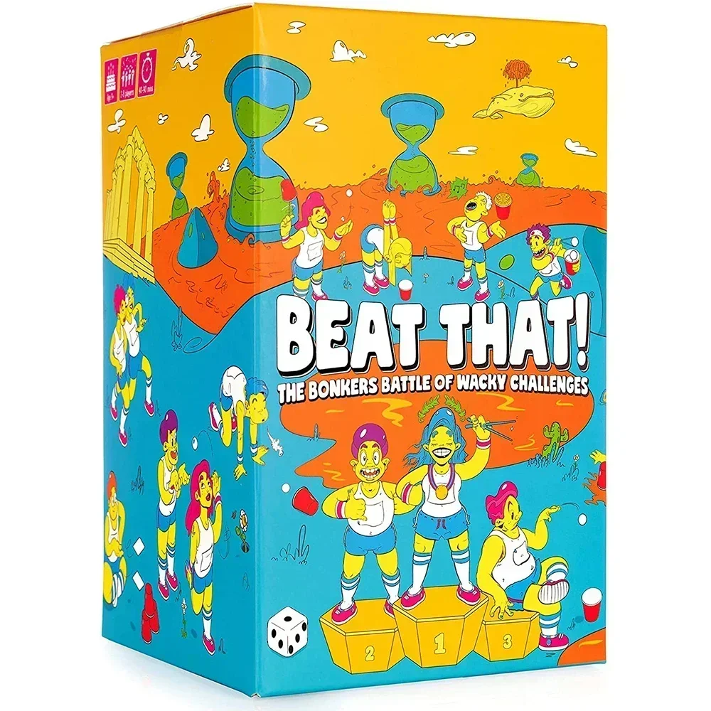 Beat That Game The Bonkers Battle of Wacky Challenges Family Party Game for Kids Adults Board Game Card Game Gift Toy Kid Table