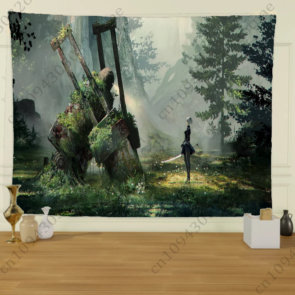 2B Niers Flag Tapestry Creative Pattern Photo Living Room Wall Art Tapestry Decor Party Outdoor Decorate Banners