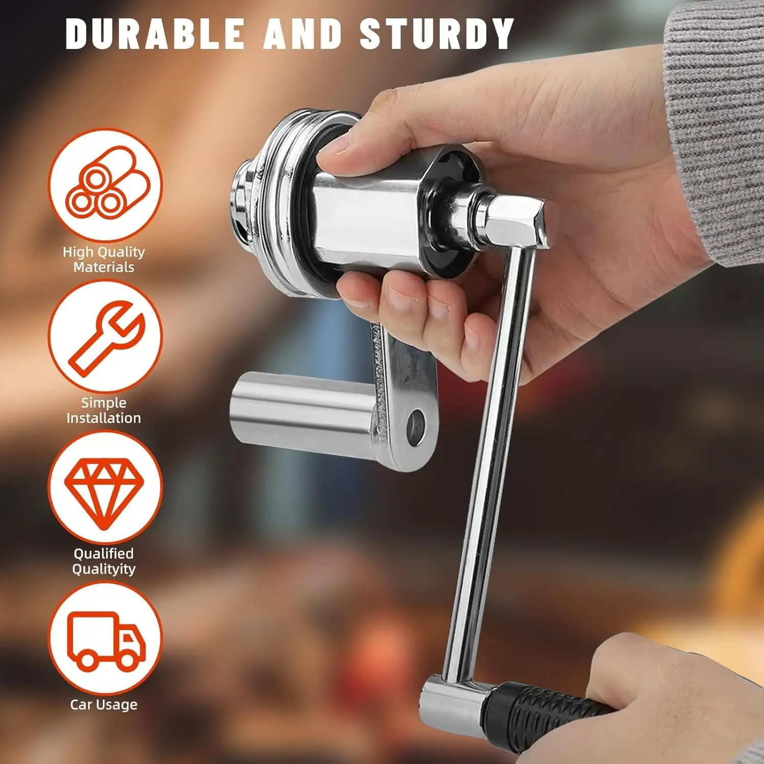 Torque Multiplier Set 1/2” 17mm/19mm/21mm/22mm Sockets,Labor Saving Lug Nut Remover Hand Wrench Kit for  Motorcycle Tire Repair