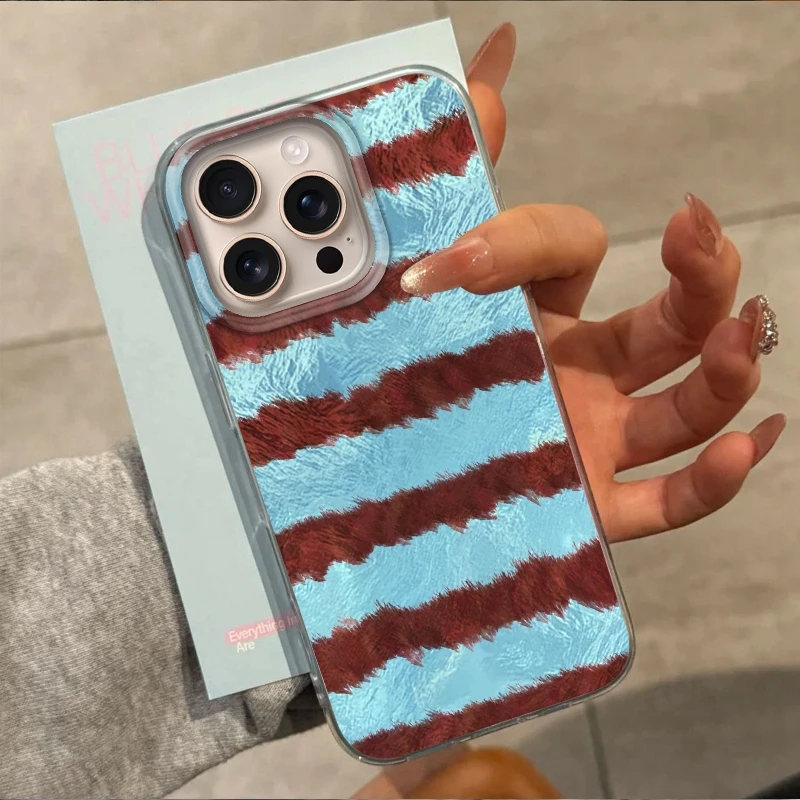 Funda de teléfono Retro con empalme de leopardo para Apple iPhone 16 15 14 13 Pro Max 16e 12 11 7 8 Plus XR X XS SE 2020 2022 Funda Coque