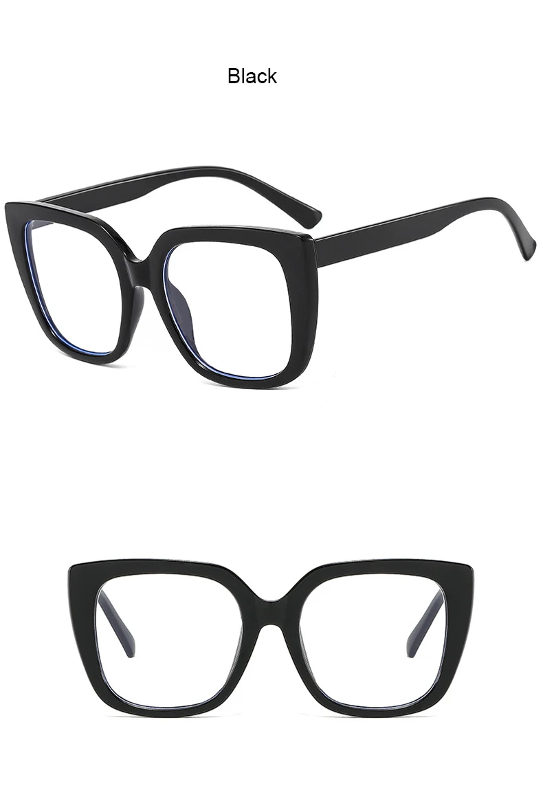 Mode Luxusmarke großen Rahmen Regenbogen übergroße quadratische Lesebrille Rahmen Frauen Brillen Presbyopie Brillen – Detail 21