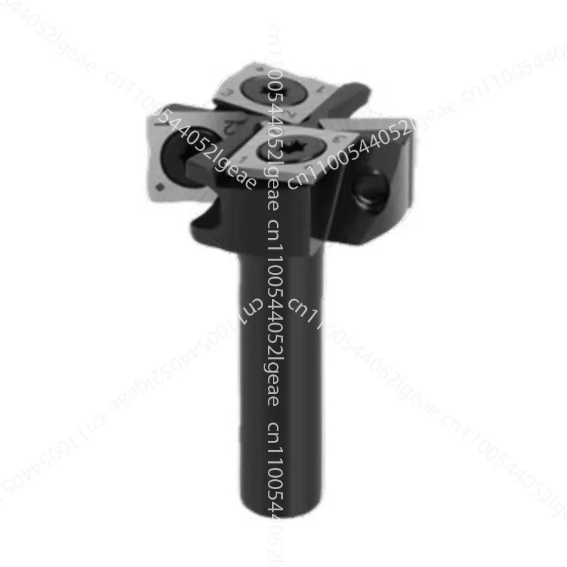 

Four-blade broken board knife All black slotting knife Grooving milling cutter Woodworking removable countertop bottom cleaning