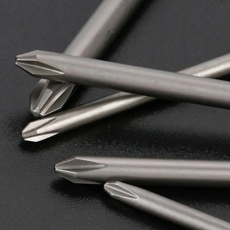 3PCS S2 Alloy 60mm Electric Screwdriver Bits Multiple Sizes High Strength for Auto and Home Improvement