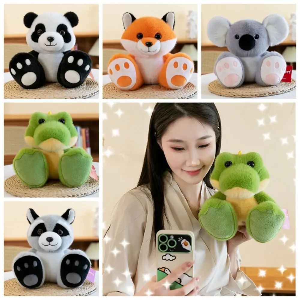 Sitting Animal Plush Panda Animals Stuffed Doll Raccoon Koala Animals Plush Toy Mouse Cartoon Frog Plush Doll Baby Toys