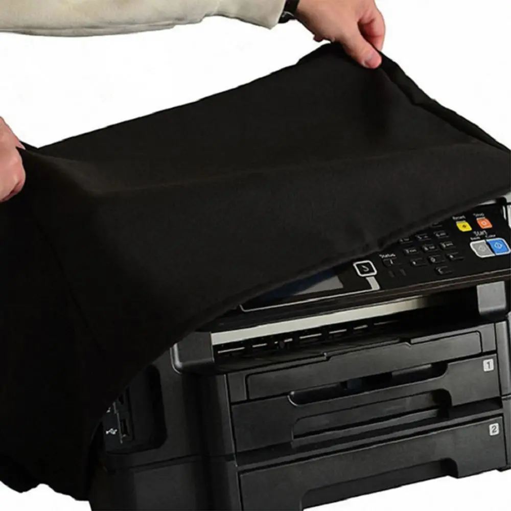 Black Silver Durable 3D Printer Protective Cover Copier Waterproof Cover Office Supplies Printer Dust Cover