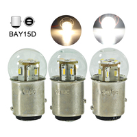 Bombilla Led Light On Car P21/5W 1157 BAY15D 6v 12v 24v 36v 48v 2W S25 Canbus Auto Turn Signal Lamp Truck Bus Tail Brake Bulb
