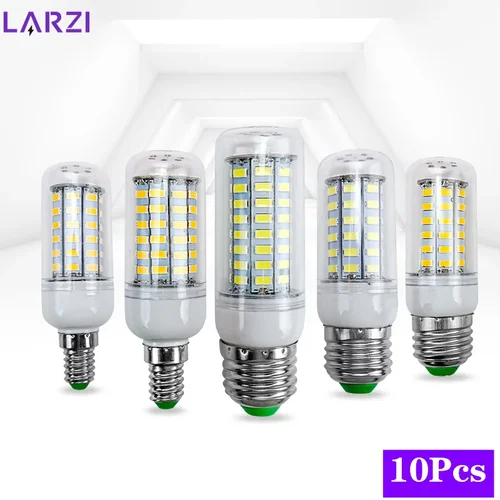 LED 옥수수 전구 램프 샹들리에 조명, 가정 조명, 봄빌라, E27, AC 220V, E14, 24, 36, 48, 56, 69, 72LED, Lampada, SMD5730, 로트당 10 개 