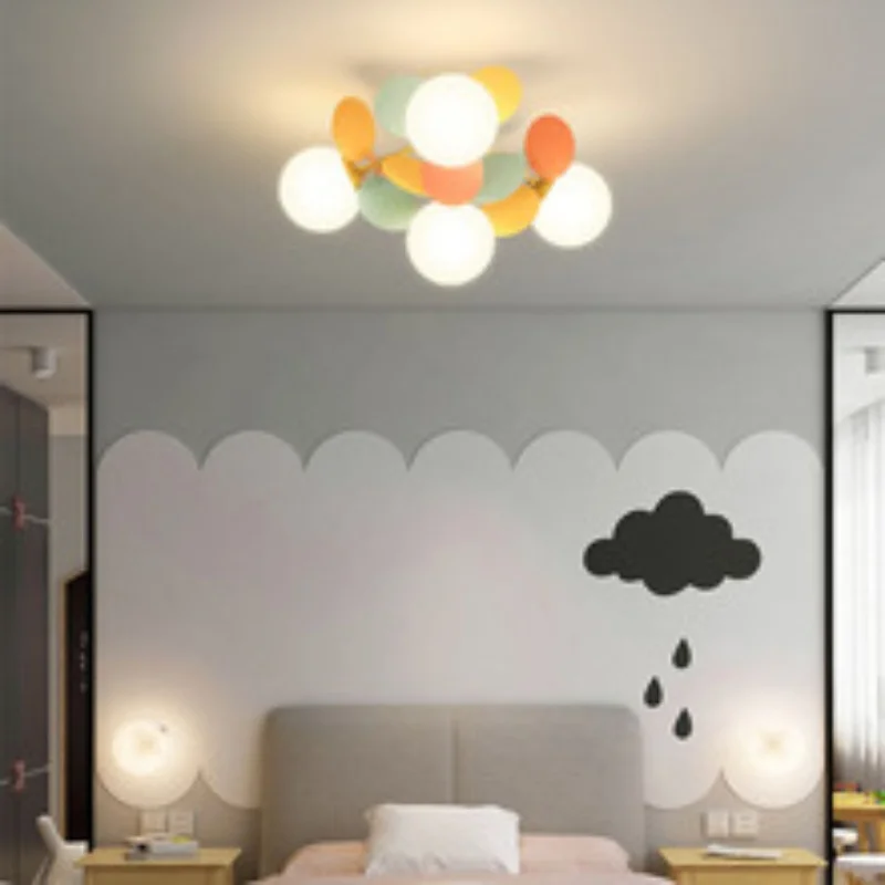 Menvix Nordic Designer Pendant Light Dreamy Color Children's Bedroom Living Room Light  Creative Dining Room Study Light