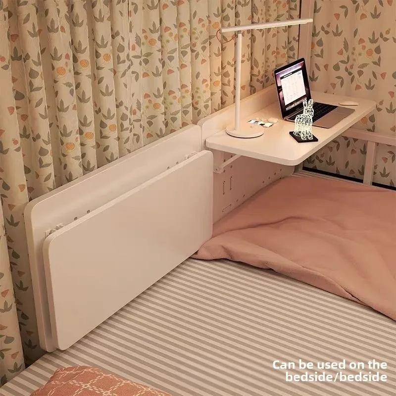 Dormitory bed table Wide student study table Upper and lower bunk in dormitory Foldable suspended computer table Simple desktop