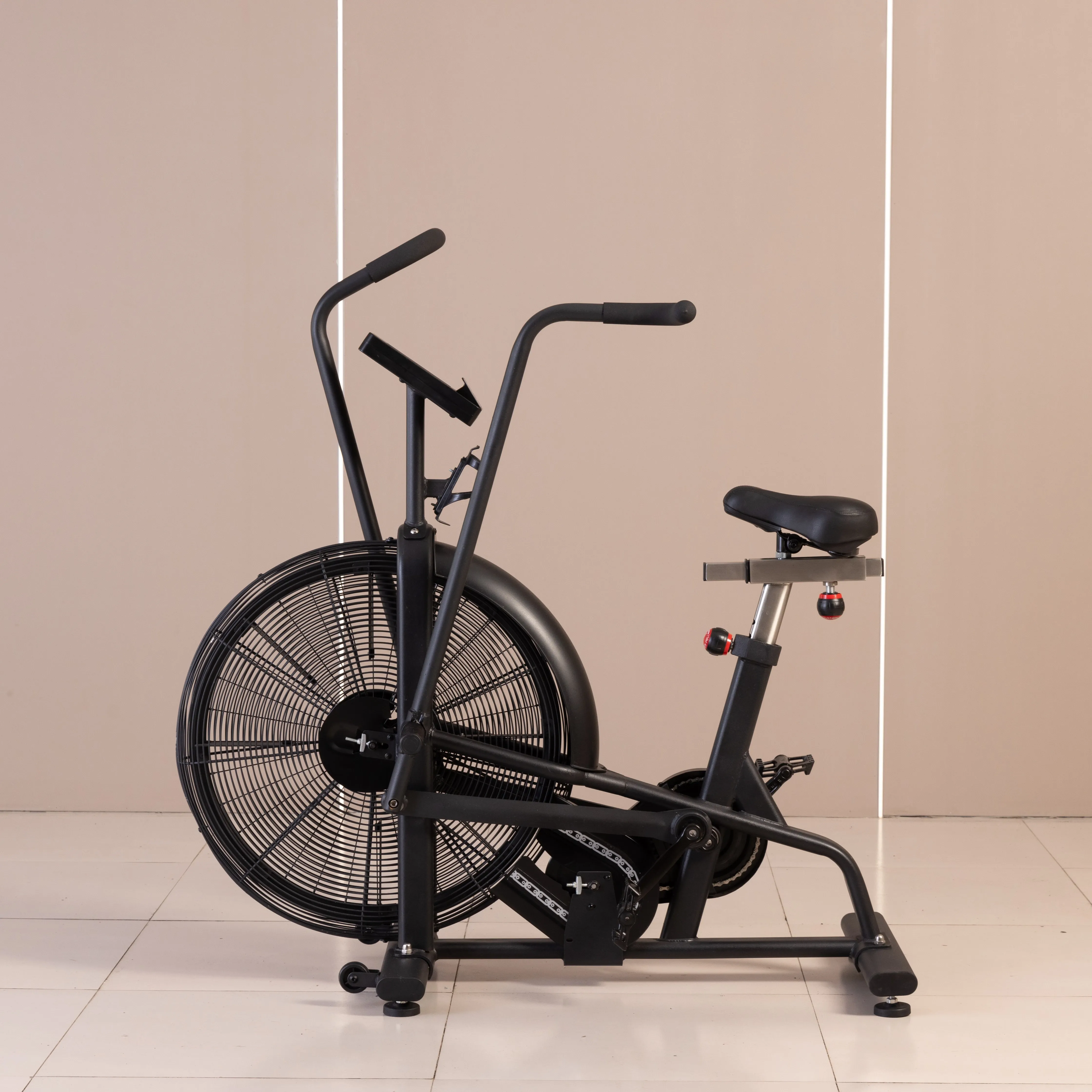 Home Gym Use Fitness Exercise Bike with AC Fan Belt Air Bike Assault Bike Type Cardio Fitness Machine Display