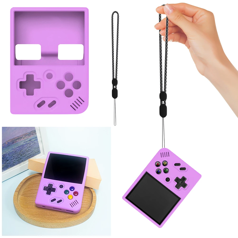 Silicone Protective Cover Shockproof Protector Cover Case Anti-Slip Game Console Cover for MIYOO MINI Plus Handheld Game Console