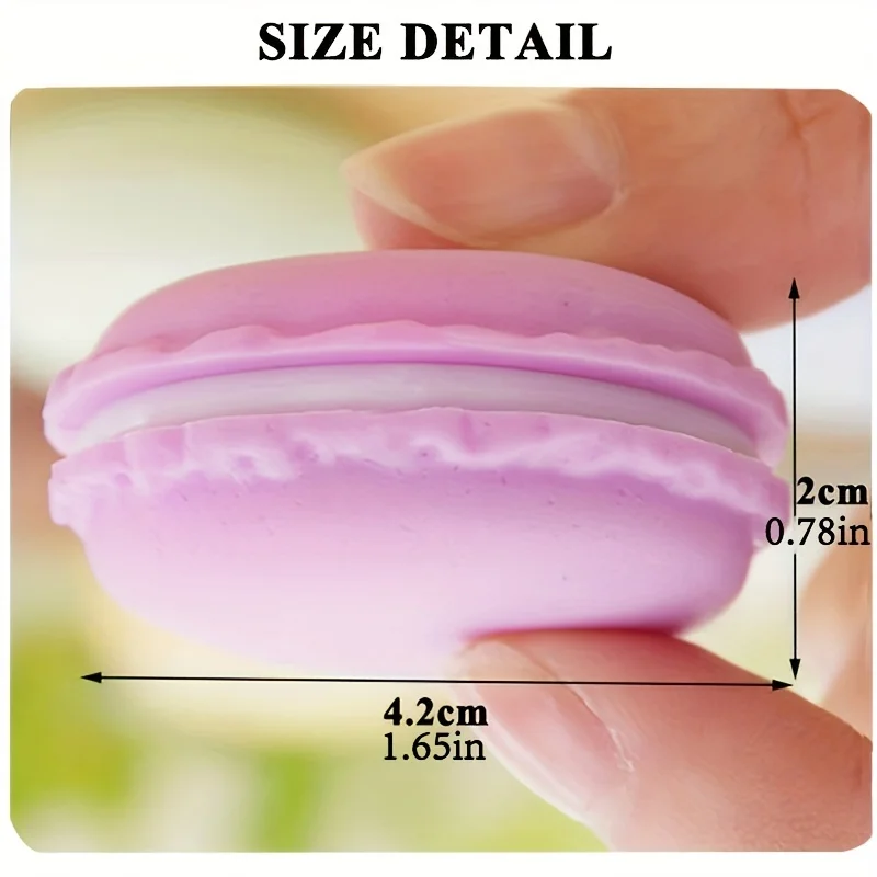 9pcs Whimsical Macaron Jewelry - Colorful and cute plastic storage box in a variety of pastel shades with delicate lace details