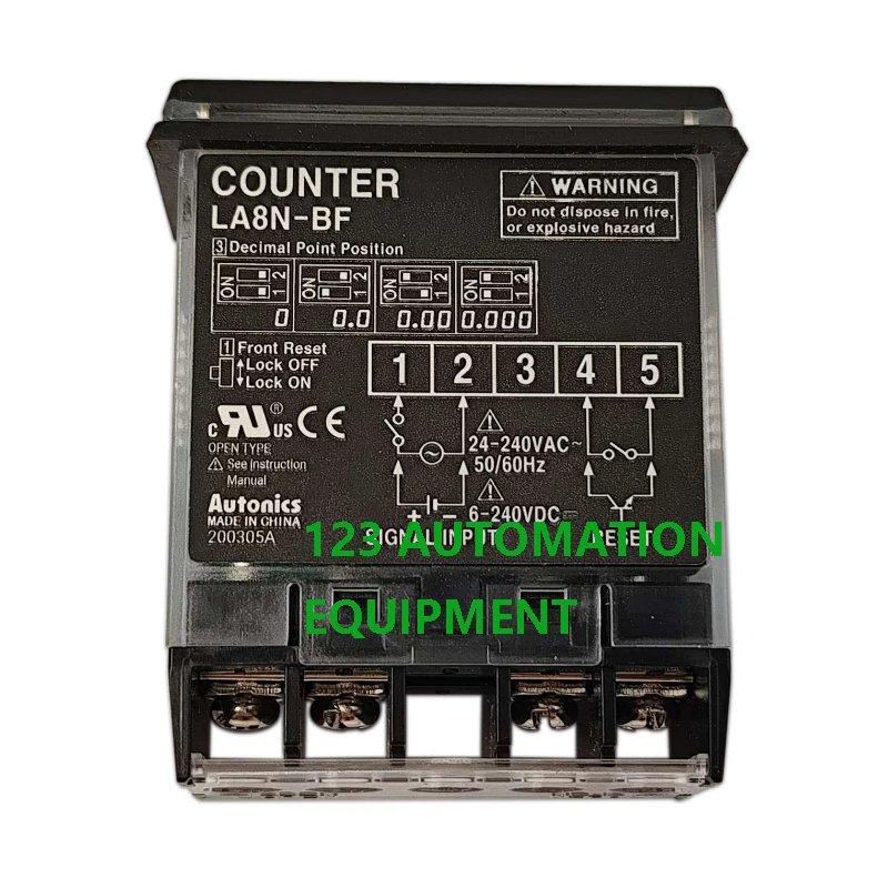 Authentic New LA8N-BN BF Autonics Count Relay Built-in Lithium Battery Small Digital Electronic Counter