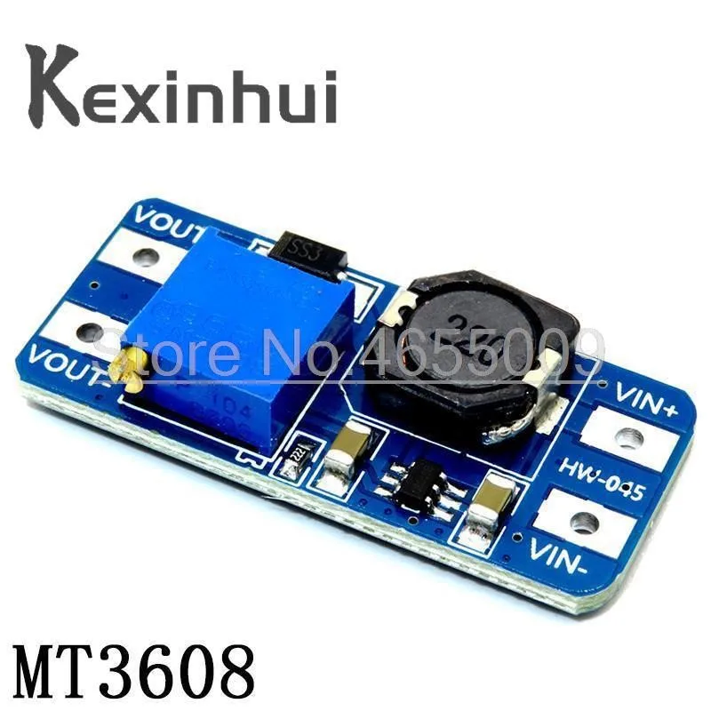 Micro USB 5V 1A 18650 TP4056 Lithium Battery Charger Module Charging Board With Protection + MT3608 2A DC-DC Step Up Converter