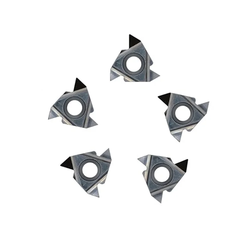 5pcs PCD Insert for Turning Threading Grooving Holder CNC Lathe Indexable Inserts for Aluminum Copper Durable Machining