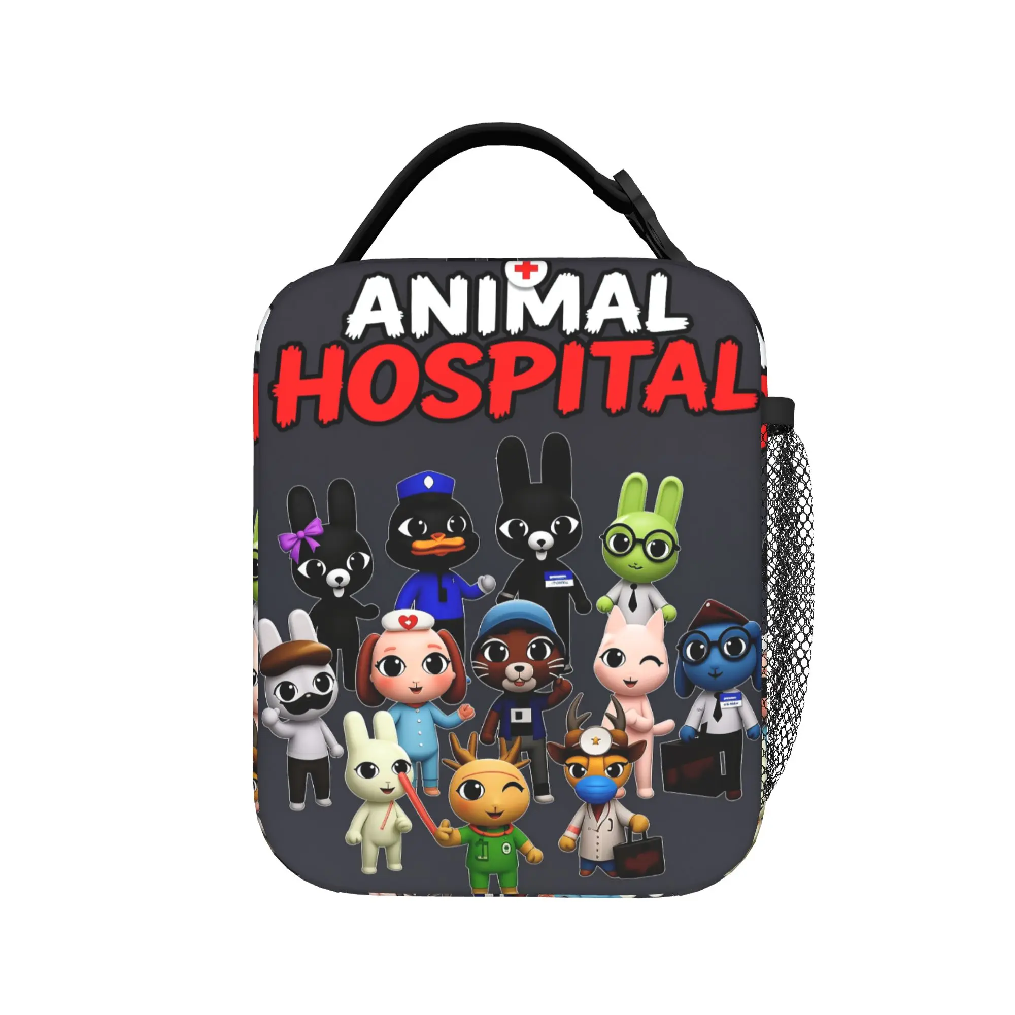 Horror Game Animals Hospitals Insulated Lunch Bag Cooler Bag Reusable,Meal Container Lunch Box Tote Food Storage Bags Beach