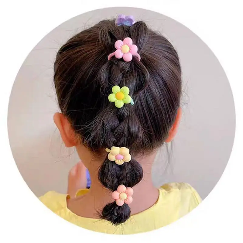 Plum Blossom Hair RopeTie Flower Head Rope Female Tie Ponytail Hair Tie Flower Hair Rope Gentle Flower Hair Ring