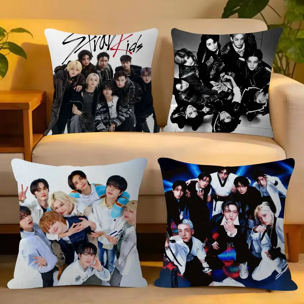 Kpop You Make S-Stray K-Kids Stay Pattern Pillowcase Office Living Room Home Pillowcase Car Ornaments tomodachi life