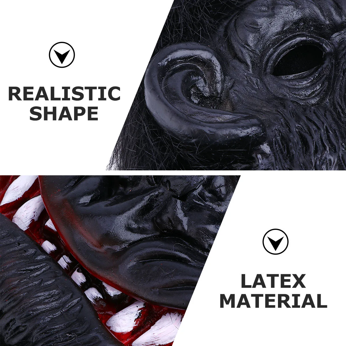 

1Pcs Gorilla Mask Halloween Scary Horror Costume Party Supplies Creative Performance Mask Cosplay Props Halloween Party Supplies