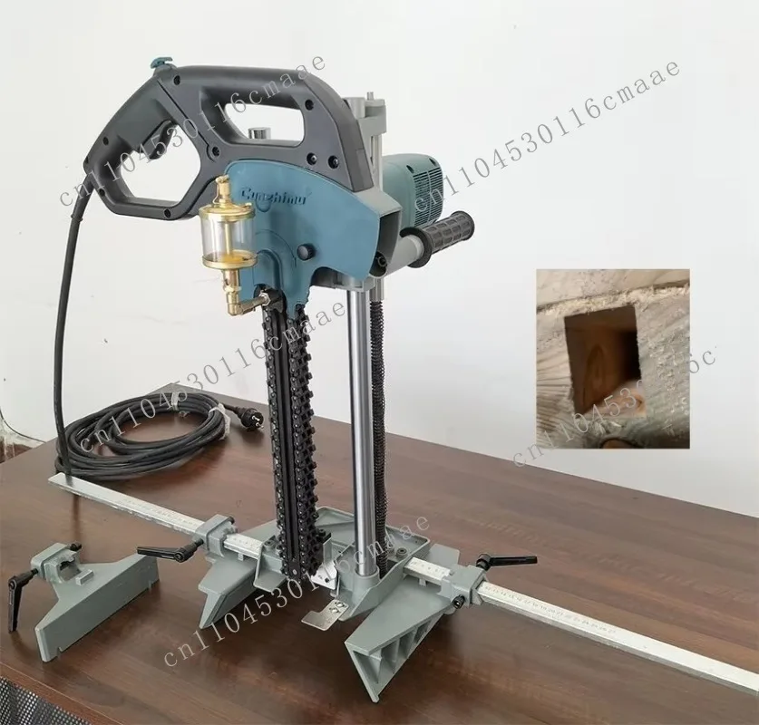 

Портативный цепной станок для врезки пазов, деревообрабатывающий инструмент для вырезания квадратных отверстий