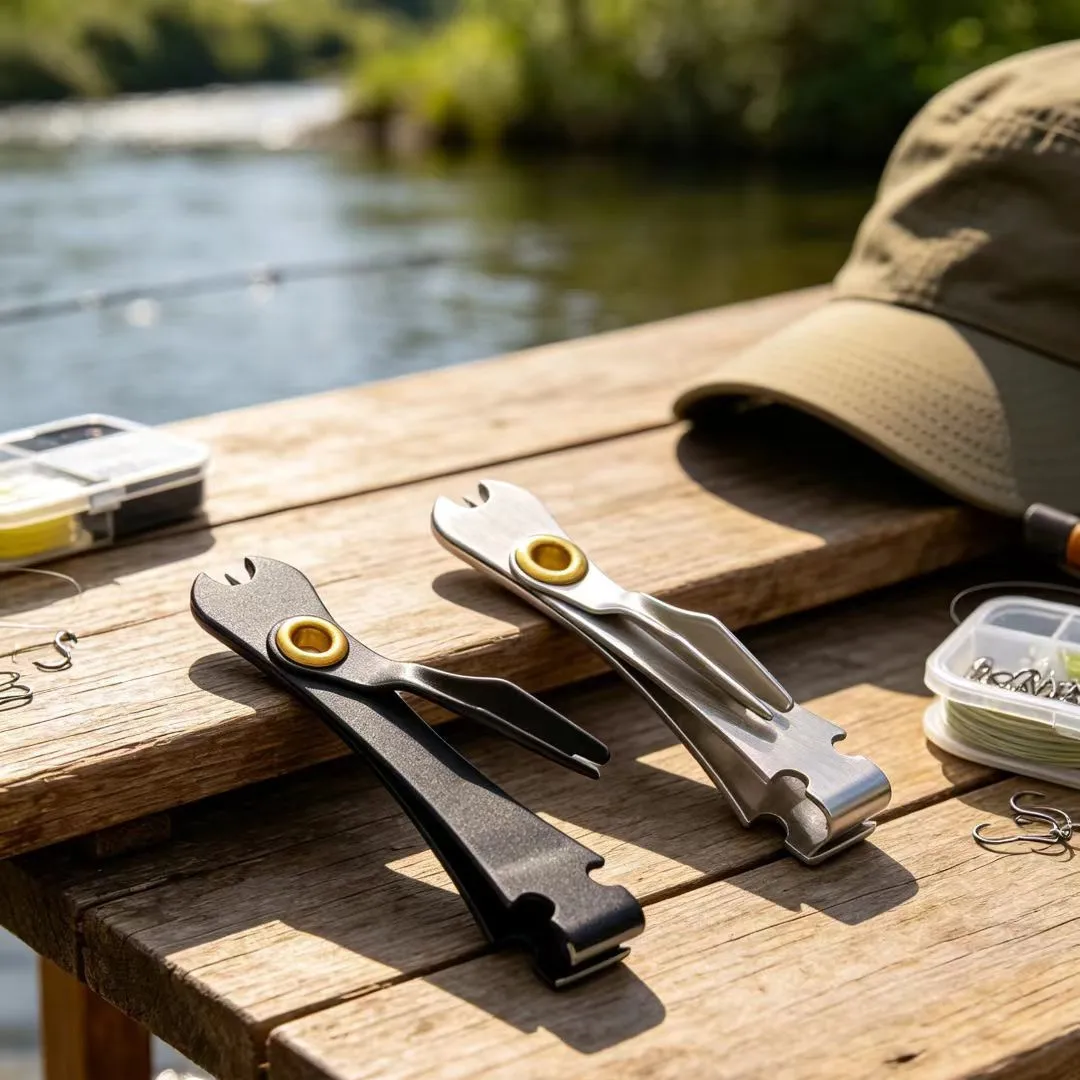 Fishing Quick Knot Tool Clipper Hook Eye Cleaner Fly Tying Retractor Fishing Scissors Tackle Line Cutter Accessories