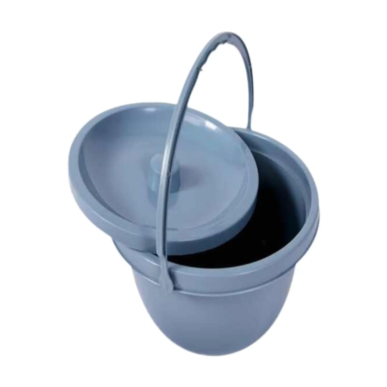 Chamber Pot with Handle Sealing Lid Easy Clean Night Urinal Pee Bucket Portable Toilet Bucket for Bathroom Car Tent Home Adults