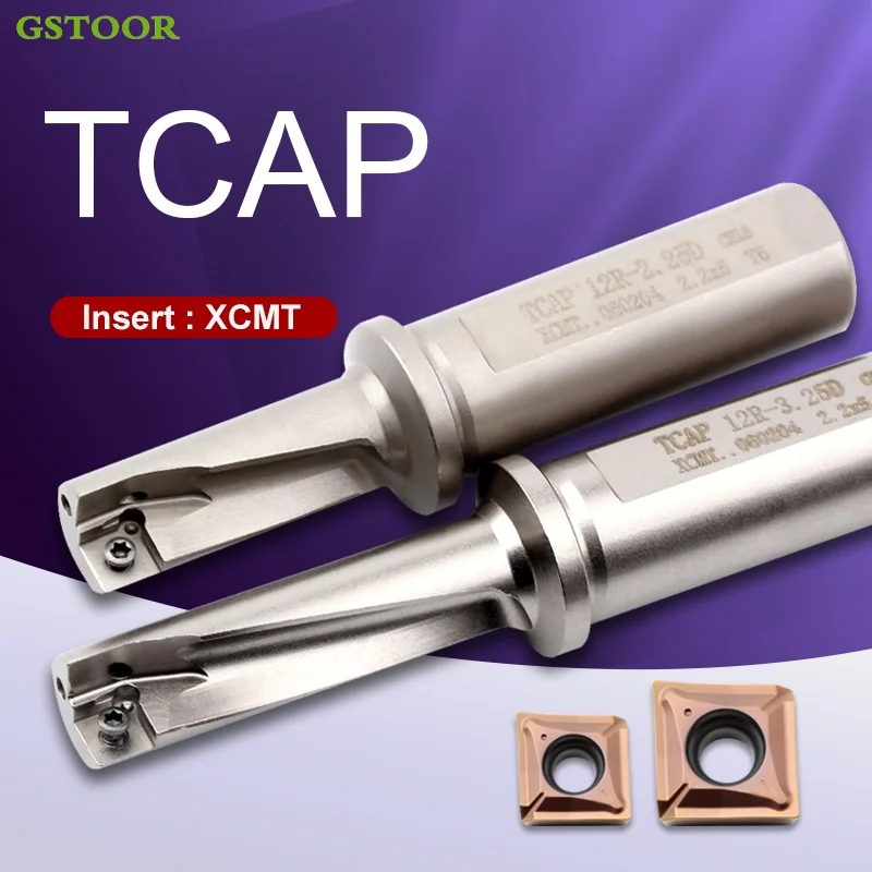 

TCAP Series 08R 10R 12R 14R 16R 20R 2.25D 3.25D Drilling-Bits Turning Tool U-Drill Cutting For XCMT Carbide Blades