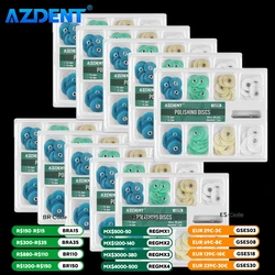 10 Boxes Dental Polishing Discs Polishing Pad Gross AZDENT Reduction Contouring Mandrel Stripes Set Dentistry Tools 80/40pcs/Box