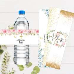 Aangepaste Mi Bautizo doop & doopdag bevestiging communie waterfles etiketten zelfklevende sticker decor jongens meisjes