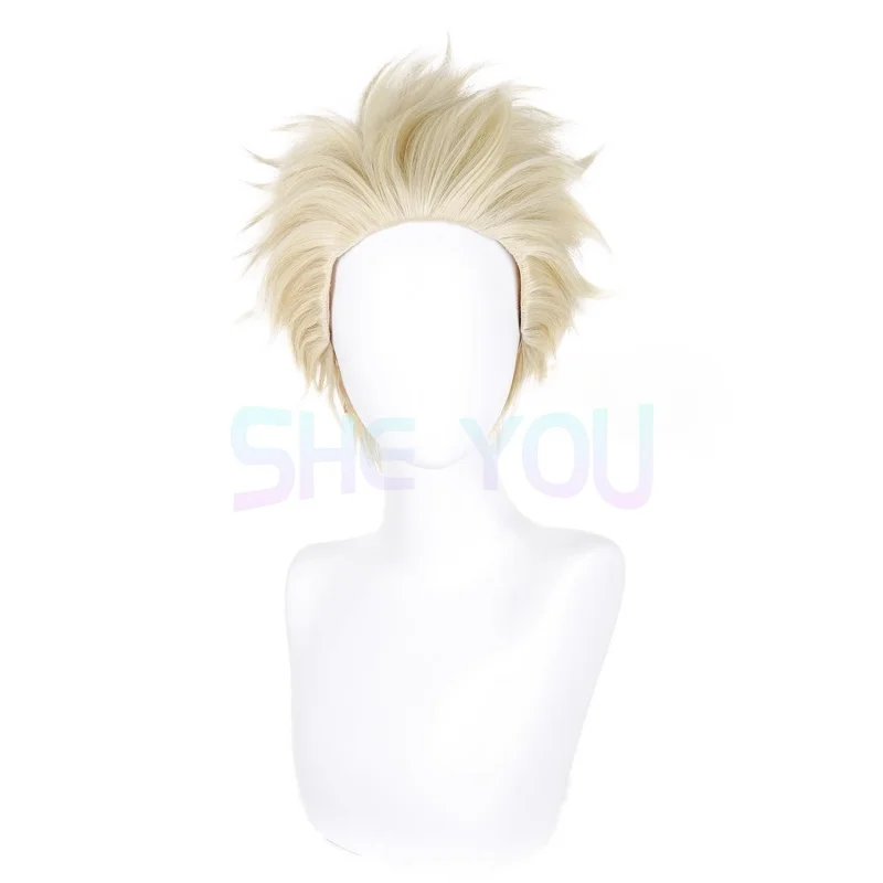 Anime The Fragrant Flower Blooms with Dignity Rintaro Tsumugi Cosplay Wig Ear Clips Kaoru Hana wa Rin to Saku Blonde Hair Party