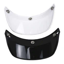 Universal 3 Snap-Button Visor Flip Up Wind Shield for Open Face Motorcycle Helmet