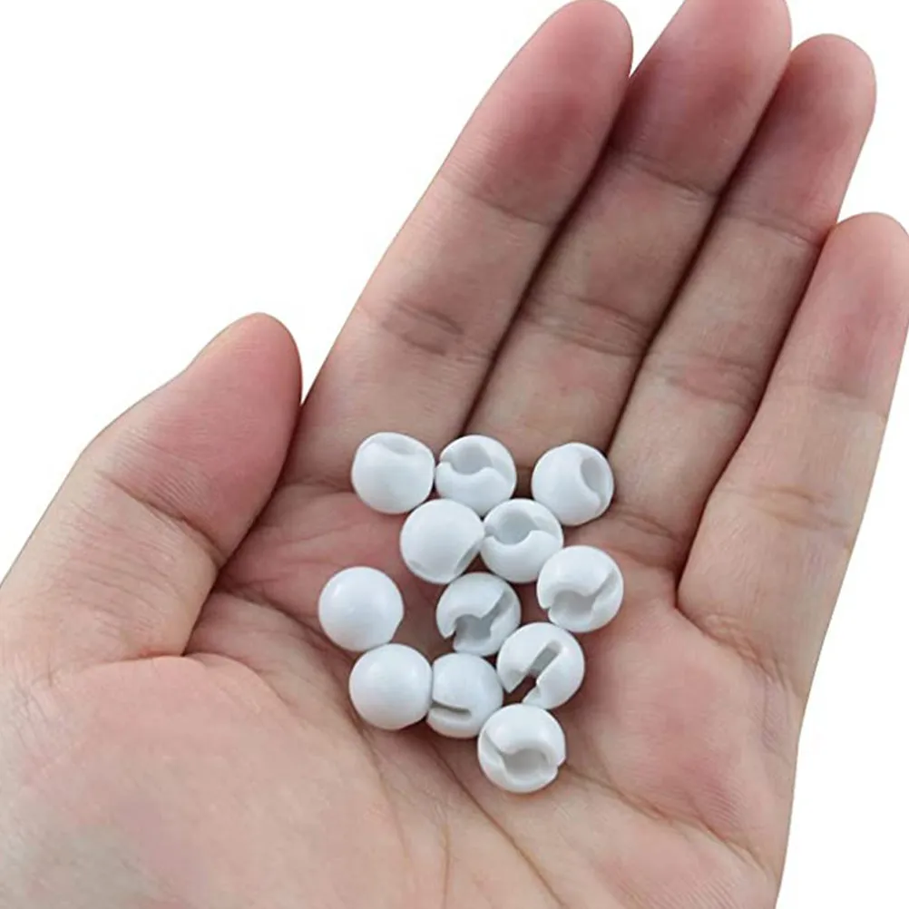 12Pcs Clear Chain for Roller Shades Vertical Blinds Plastic Curtain Positioner Crimp Stopper Clips Window Shade