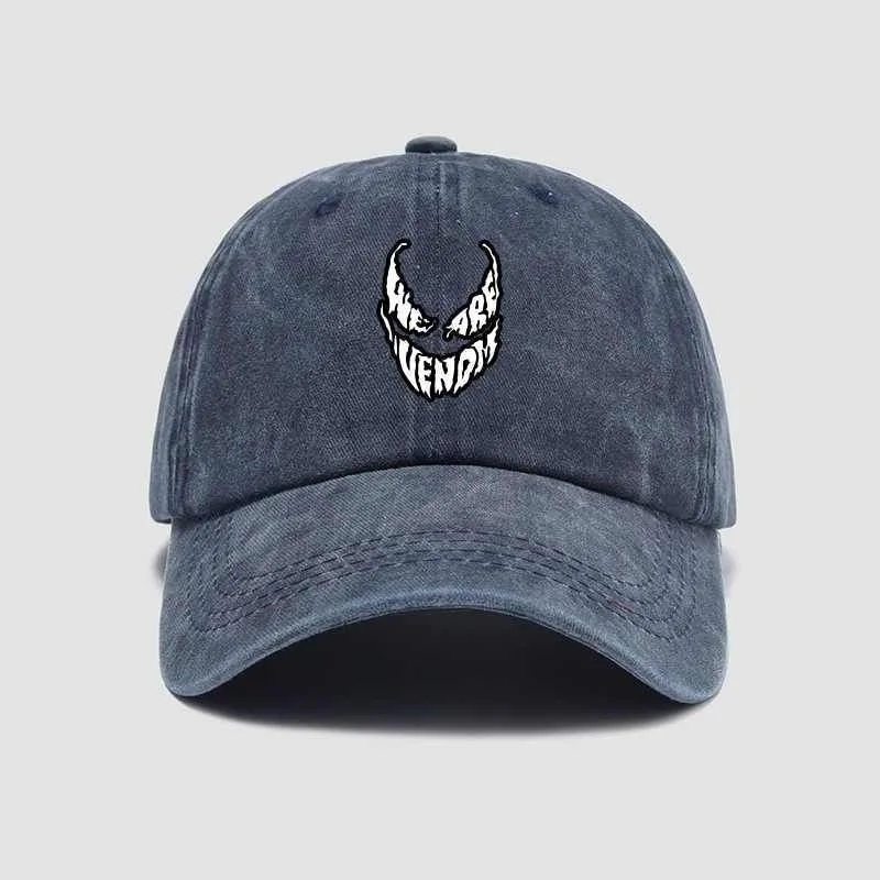 

Marvel Venom Casual Hat Movies Figures Avengers Baseball Caps Outdoor Breathable Sun Hats Adjustable Peaked Cap Women Men Gifts