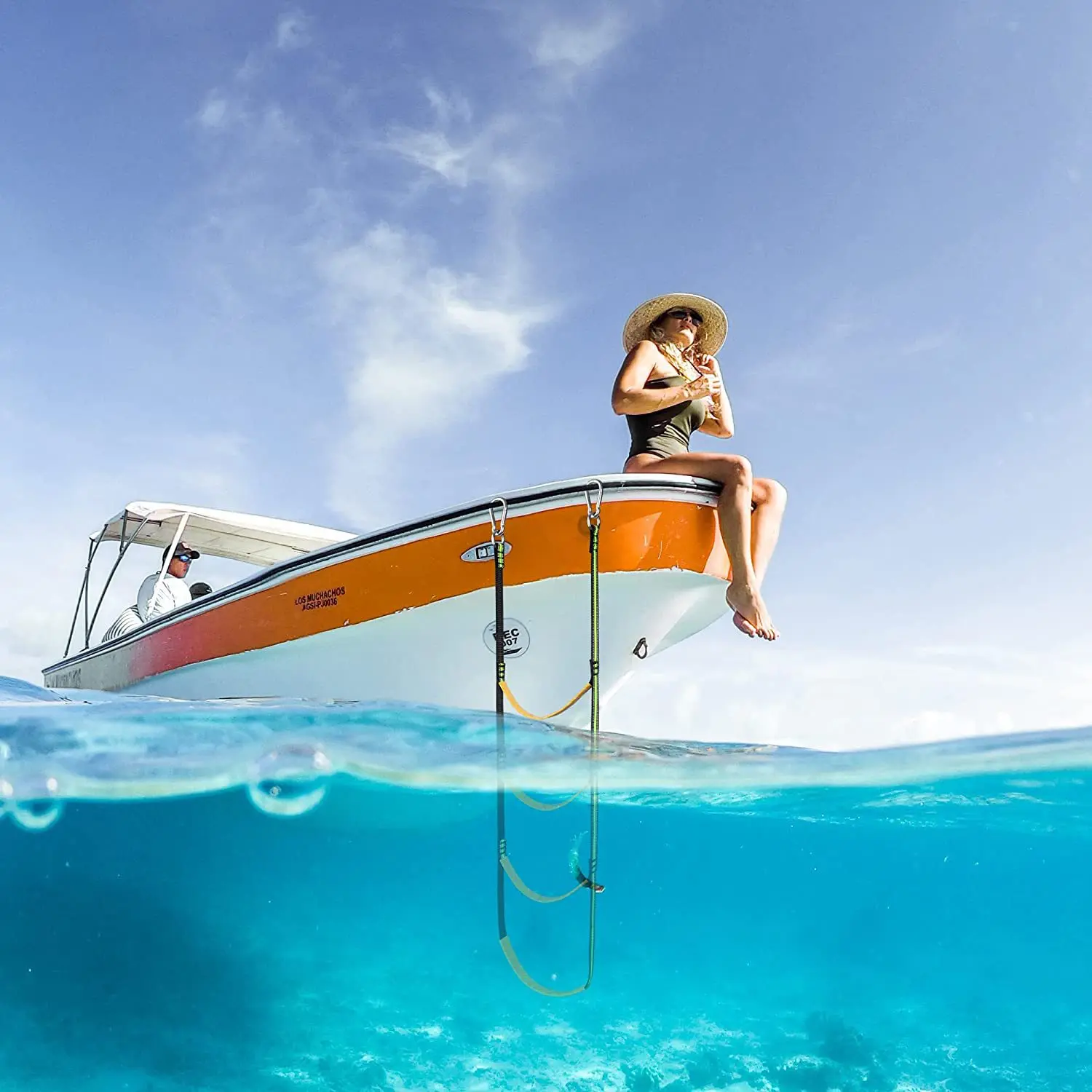 Picture 5: New Rubber Boat Special Boarding Yacht Side Soft Ladder Inflatable Boat Launching Ladder Folding Hanging Ladder