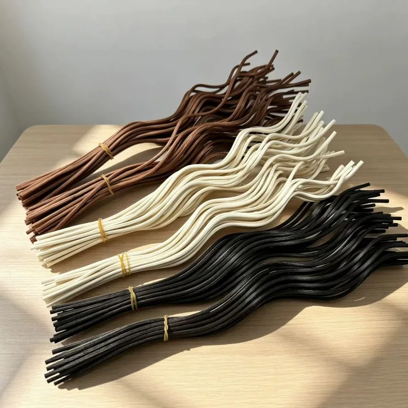 100PCS Rattan Reed Diffuser Sticks Colorful Long Wavy Rods 3.0*200mm for Aroma Essential Oil Distributor for Home Decor Perfume