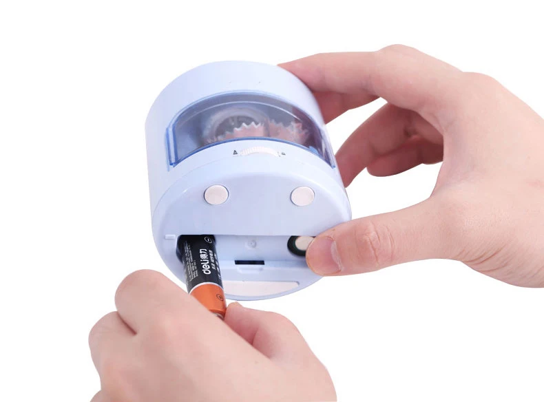 School Students Stationery KIds Auto-stop Rotary Electric Battery Electric Pencil Sharpener With High Quality