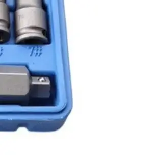 9PCS Broken Screw Extractor Set HSS Damaged Stripped Rusty Thread Remover Tool With Hexagonal Grip For 3/8 Inch Drive Manual Ele