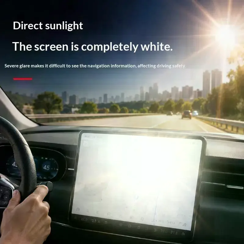 Adjustable Car Sun Visor Heat Resistant Rotating Panel GPS Sunshade Block Reflection Sunlight Block Screen Shade 1PC