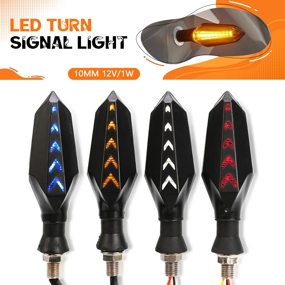 

FOR Kawasaki ER6N ER6F ZX4R ZX6R ZX7R ZX9R ZX10R ZX12R ZX14 Motorcycle LED Turn Signal Lamp Flowing Indicator Lights Amber Light