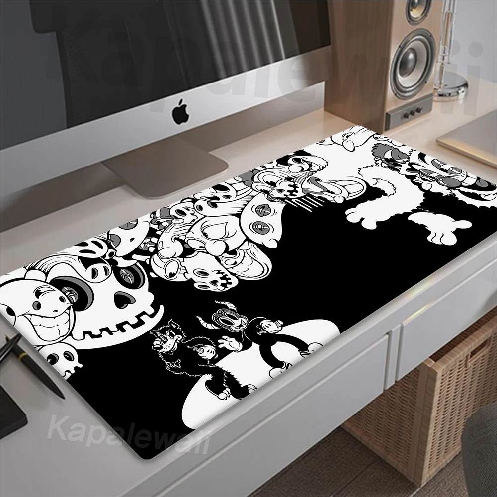 

Large Kawaii Girl Mouse Pad Lock Edge Mousepad 900x400mm Desk Mat Soft Mouse Mat Non-slip Rubber Carpet Graffiti Keyboard Pads