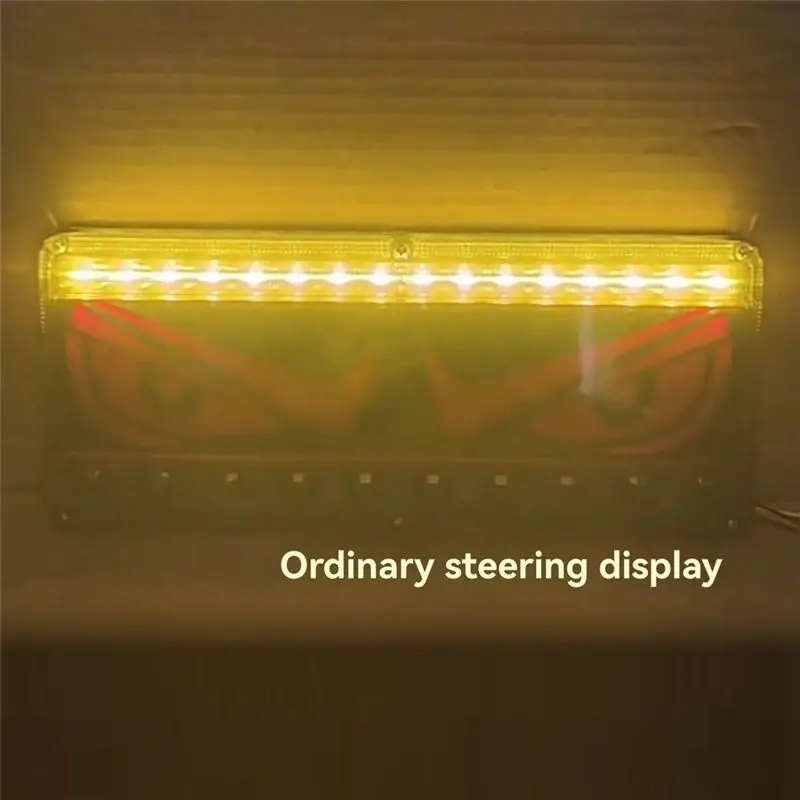 ABHX-Led High Brightness Waterproof Brake Light Anti-Tailgating Combination Car LED Rear Tail Light Running Turn Signal